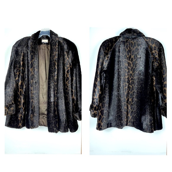 Lorovi Jackets & Blazers - Leopard Print Faux Fur Coat